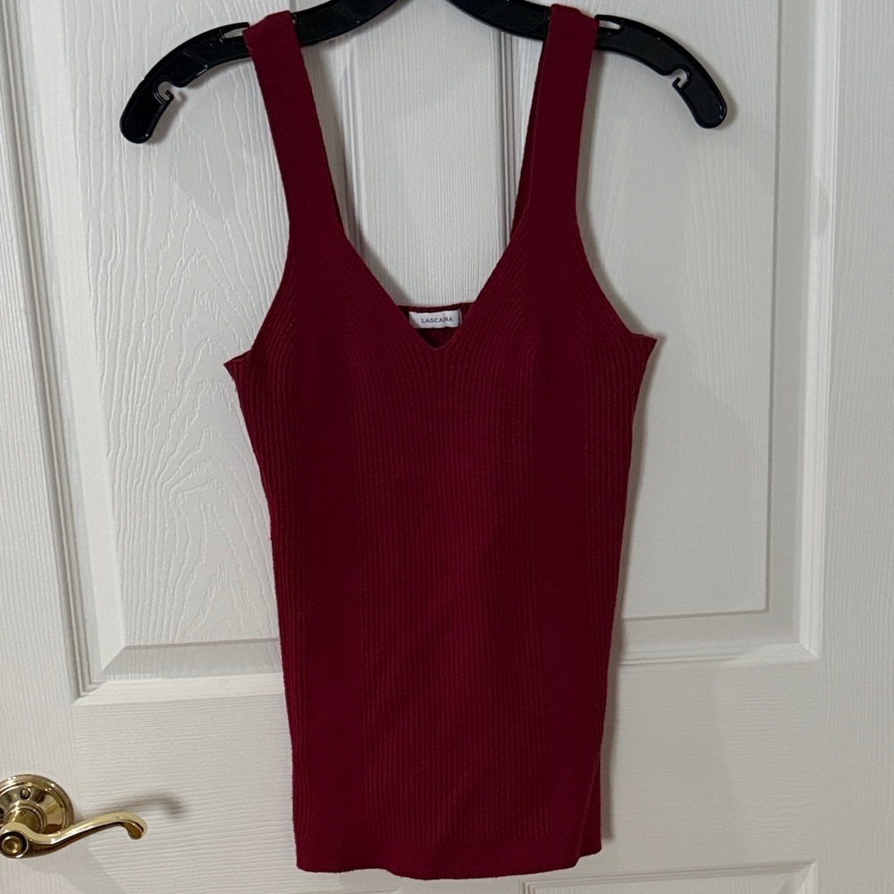 Lascana Deep Red Camisole sweater rubber medium 8/10